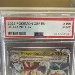 PSA 9 - 2023 POKEMON OBF EN DRAGONITE ex 159/197 - Image 3