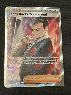 Pokemon TCG Destined Rivals 225/182 Team Rocket’s Giovanni Ultra Rare - NM - Image 1