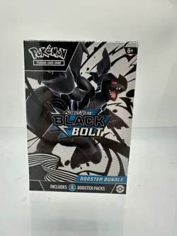 Pokemon Scarlet & Violet Black Bolt Booster Bundle Sealed 6 Packs TCG Brand New - Image 1