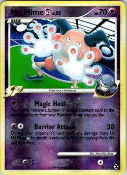 Mr. Mime E4 28/111 Rising Rivals Pokemon LP Reverse Holo - Image 1