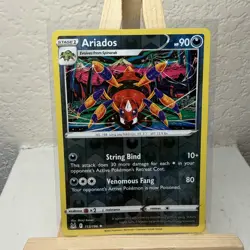 Ariados 113/196 Lost Origin Reverse Holo Pokemon TCG - Image 1