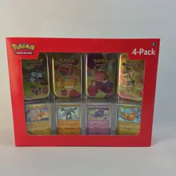2025 Pokemon Scarlet and Violet 151 Mini Tin 4-Pack Sealed - Image 1