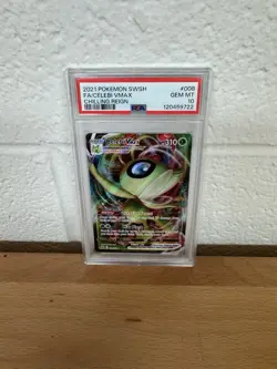 Pokemon 2021 SWSH Chilling Reign Full Art CELEBI Vmax #008 PSA 10 Gem Mint RARE - Image 1