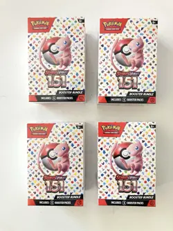 🔥 LOT Of 4 🔥 NEW Pokemon TCG Scarlet & Violet 151 Booster Bundles SEALED - Image 1