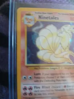 1999 POKEMON NINETAILS HOLO BASE SET #12/102 - Image 5