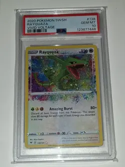 POKEMON VIVID VOLTAGE #138 RAYQUAZA PSA 10 - Image 1