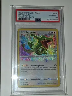 POKEMON VIVID VOLTAGE #138 RAYQUAZA PSA 10 - Image 2