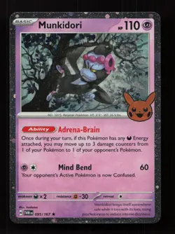 Munkidori 095/167 Rare Twilight Masquerade Pokemon Near Mint - Image 1