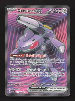 Genesect ex 161/086 Ultra Rare Black Bolt Pokemon Near Mint - Image 1