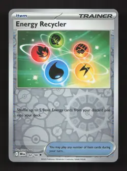 Energy Recycler 164/182 Uncommon Destined Rivals Pokemon Reverse Holo Near Mint - Image 1
