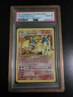 Pokemon TCG Charizard 4/102 Celebrations Classic Collection PSA 10 - Image 1