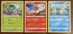 Bulbasaur 002/078 Charmander 008/078 Squirtle 015/078 Pokemon GO NM - Image 1