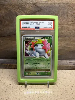 2009 POKEMON PLATINUM #126 SHAYMIN LV.X-HOLO PSA 9 - Image 1