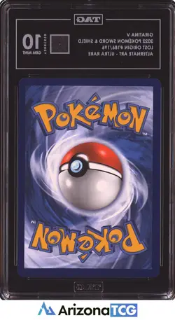 Pokemon 2022 Giratina V 186/196 Alternate Art UR Lost Origin GEM MINT TAG 10 - Image 2