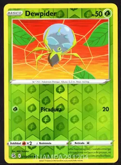 DEWPIDER 019/264 GOLPE FUSION CROMO POKEMON FUSION STRIKE 2021 TCG HOLO - Image 1
