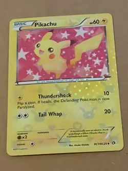 Pokemon B&W Legendary Treasures: Radiant Collection Holo RC7/RC25 "Pikachu" NM-M - Image 4