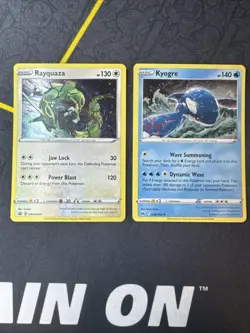 Rayquaza SWSH029 Holo Sword & Shield Black Star Promo Kyogre Holo Pokemon - Image 1