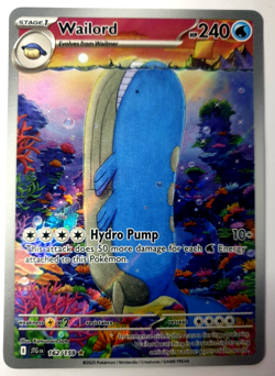 Wailord - Pokemon Journey Together - Illustration Rare - NM 162/159 - Image 1