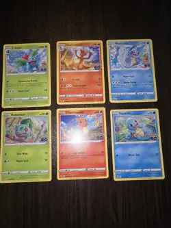 Squirtle Wartortle Bulbasaur Ivysaur Charmander & Charmeleon Pokemon GO Set NM - Image 1