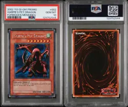 2002 Yu-Gi-Oh! FMR-002 Harpie's Pet Dragon Forbidden Memories PSA 10 Gem Mint - Image 4