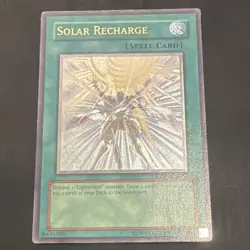 Yugioh Solar Recharge Ultimate Rare Lightsworn Holo Light of Destruction - Image 1