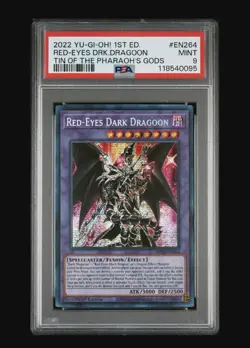 2024 Yu-Gi-Oh! Red-Eyes Dark Dragoon #MP22-EN264 1st Edition Secret Rare PSA 9 - Image 1