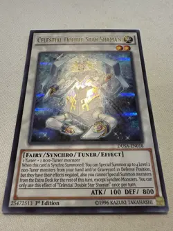 Yu-Gi-Oh! Celestial Double Star Shaman DUSA-EN018 1st Ed Ultra Rare HP (photos) - Image 1