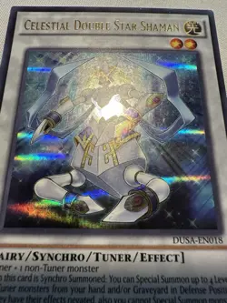 Yu-Gi-Oh! Celestial Double Star Shaman DUSA-EN018 1st Ed Ultra Rare HP (photos) - Image 5