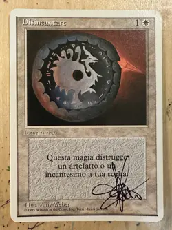 MTG ARTIST PROOF Italian Disenchant AP Sketch Amy WEBER Magic - Image 2