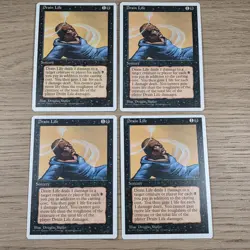 Drain Life Playset 4th Edition Mtg Magic The Gathering Vintage - Image 1