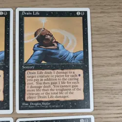 Drain Life Playset 4th Edition Mtg Magic The Gathering Vintage - Image 4
