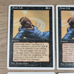 Drain Life Playset 4th Edition Mtg Magic The Gathering Vintage - Image 5