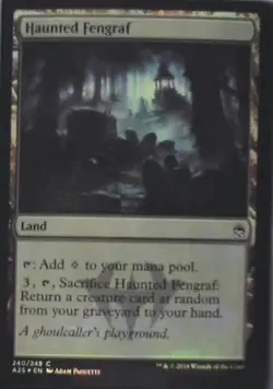 Haunted Fengraf - Masters 25: #240, Magic: The Gathering - Foil Nm C254 - Image 1