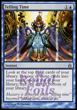 Telling Time 1x FOIL MTG RAV Ravnica Uncommon MINT blue - Image 1