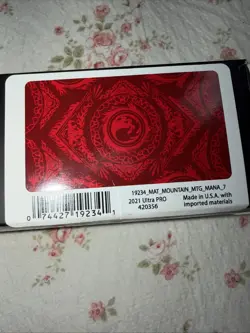 Magic The Gathering Mountain MTG Mana 7 Playmat Ultra Pro **NEW** Red - Image 2