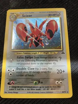 Pokemon Scizor 10/75 Neo Discovery Holo Rare Unlimited English Nm - Image 1