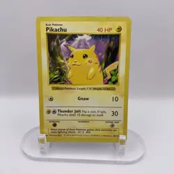 Red Cheek Pikachu 58/102 Base Set Shadowless HP WOTC Pokemon TCG Vintage - Image 1