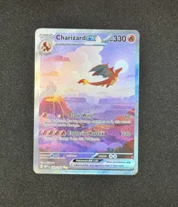 Pokemon TCG Charizard ex 199/165 Scarlet & Violet 151 English SIR - Image 1