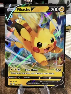 Pokemon TCG Pikachu V SWSH285 Black Star Promo - Image 1