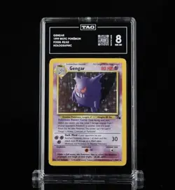 Pokemon TCG Gengar Fossil 5/62 Holo Rare 1999 Wizards TAG Graded - Image 1