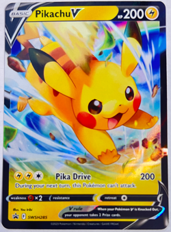 Pokemon TCG SWSH285 Promo Holo Pikachu V SWSH: Sword & Shield Promo Cards NM/M - Image 1