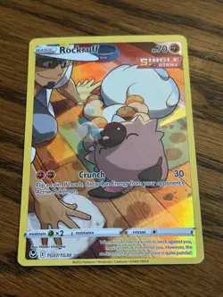 Pokemon Rockruff TG07/TG30 Silver Tempest Trainer Gallery Holo - LP - Image 1
