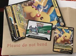 Pokemon Shining Fates Pikachu V Promo SWSH061 +Jumbo+🔥🔥10xCode card Bundle🔥🔥 - Image 2