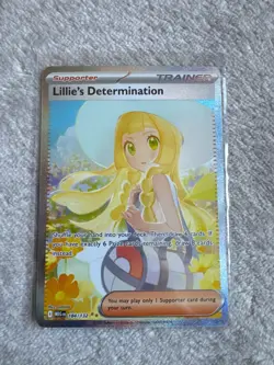 Pokemon Lillie's Determination 184/132 Mega Evolution Illustration Rare - Image 1