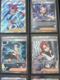 16 Card Full Art Trainer Supporter Lot Pokemon TCG Bundle Deal Collection MINT - Image 4