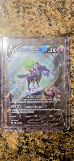 Shadow Rider Calyrex V Chilling Reign Holo Pokemon Card WOTC NM - Image 1