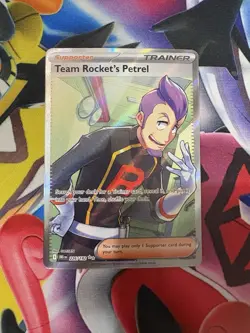 Pokemon TCG Team Rocket's Petrel 226/182 Sv10: Destined Rivals Holo Full Art NM - Image 1