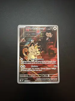 Carta Pokemon Meowth Del Team Rocket AR 203/182 Rivali Predestinati Ita NM - Image 1