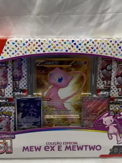 Pokemon Mew Ex & Mewtwo Box Set Scarlet & Violet 151 Portuguese Sealed New - Image 1