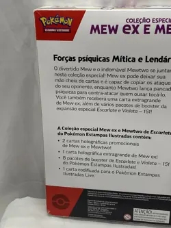 Pokemon Mew Ex & Mewtwo Box Set Scarlet & Violet 151 Portuguese Sealed New - Image 3